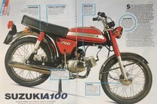 SUZUKI A100 - 4 PAGES OF ORIGINAL ROAD TESTS, ARTICLES, INFO ETC