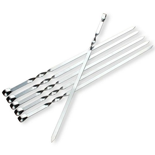6pcs skewers bbq grill - 6pcs,