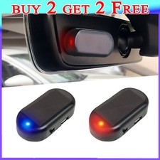 Car Security Light Solar Powered Dummy Alarm Wireless Warning Anti-Theft Caution