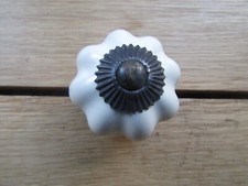 Ceramic knob cast iron vintage