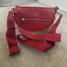 Red Guess Crossbody Bag With