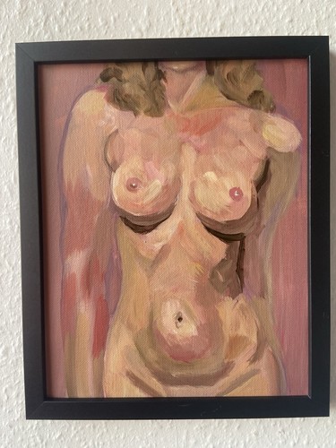 Painting nude female woman - painting,