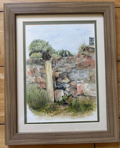 Framed original watercolour - framed,