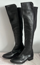 Clarks 'Caddy Belle' Knee High Leather Boots - Black - Size 3 (35.5)