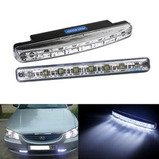 2pcs 8 LED Front Fog Light Daytime Driving Light Sidelight DRL Bulbs Xenon White