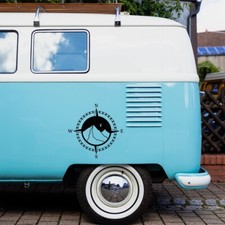 Compass Sticker Car Caravan Motorhome Camper Van Large Mountains Mountain Decal