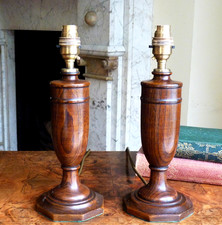 Pair Wooden lamps table