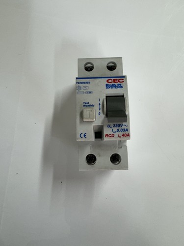 Caravan motorhome rcd 40a - 40a, 30ma