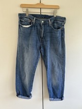 Levi's 504 Men's Selvedge Jeans W34 L32 straight leg, mid wash Faded