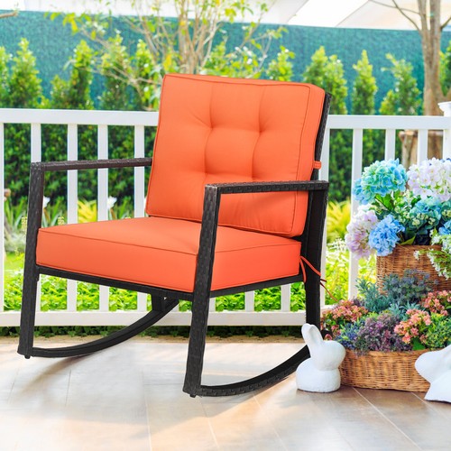 Outdoor wicker rocking chair - wicker,