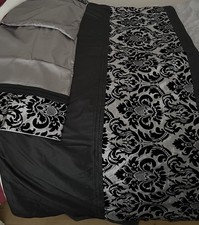 KINGSIZE BLACK SILVER VELOR