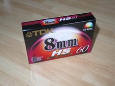 TDK P5-60HSED Video 8 Camcorder Tape, TDK 8mm Video Cassette Tape, New, Sealed
