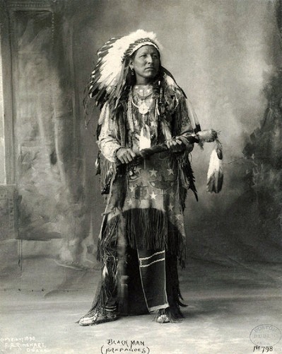 Black man arapahoe 1898 - black, native