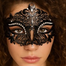 Silver Metal Lace Eyemask