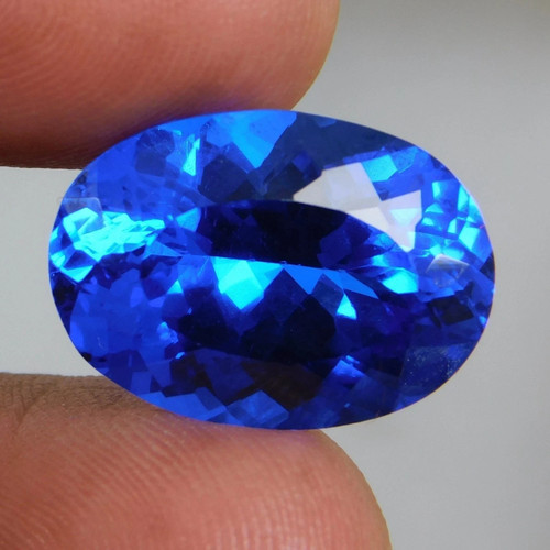 Natural blue tanzanite - natural, 17