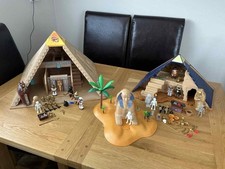 Playmobil Egyptian Pyramid Bundle 4240 5386 Sphinx 4242 Inc Figures VGC 