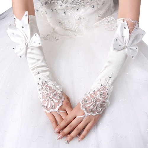 Women bridal long gloves - women,