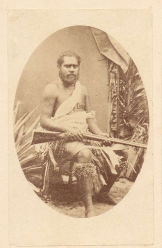 Vintage cdv photo maori - maori, with