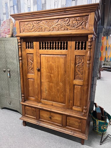 Carved wardrobe - carved,