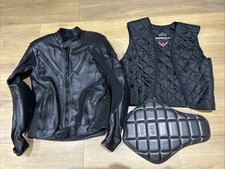 SCOTT LEATHERS BLACK MOTORCYCLE LEATHER JACKET