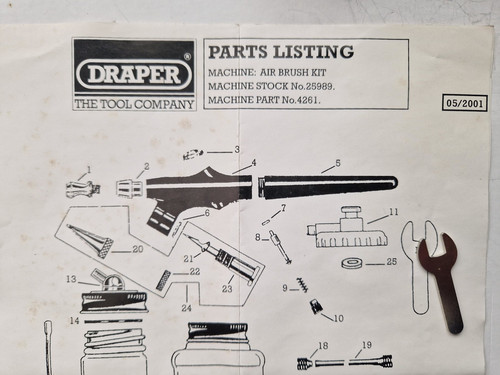Draper air tools multipiece - tools,
