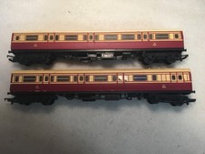 Triang OO Gauge, 2x Coaches Red & Cream 1st/3rd. Spares repair.  No Boxes