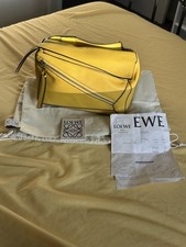 Loewe puzzle bag medium yellow - loewe,