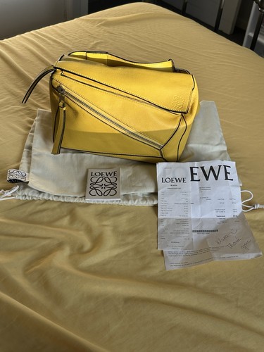Loewe puzzle bag medium - medium, yellow