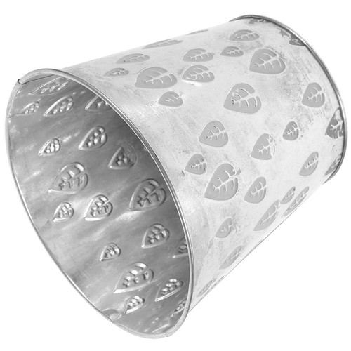Metal container large flower - ,