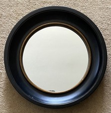 Black Round Convex Georgian