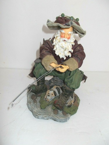 Papier mache santa fisherman - ,