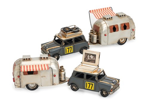 Retro decorative car with