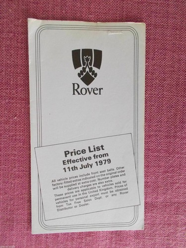 1979 rover sd1 price - 1979,