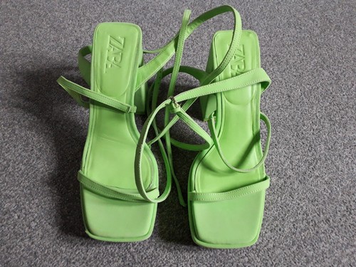 Zara green heels - heels, sandals