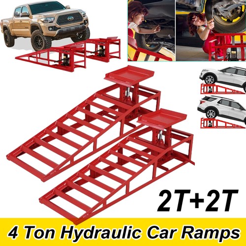 Ton hydraulic car ramps - car,