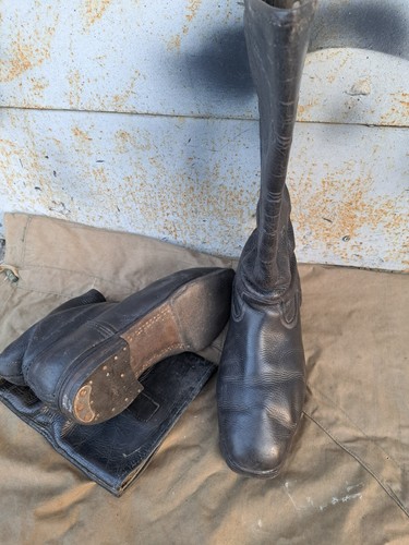 Soviet russian calfskin boots