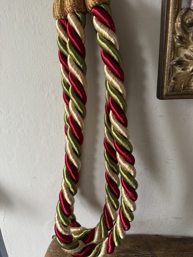 Vintage drapery curtain tie - drapery,