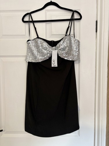 George asda black dress - black, size
