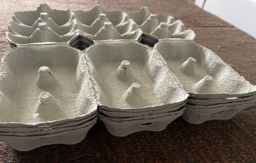 New half dozen egg boxes - half,