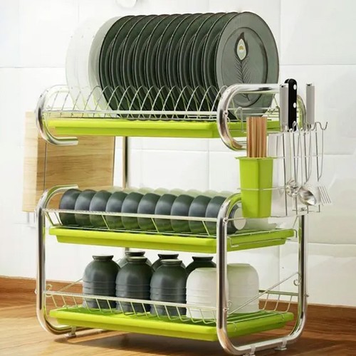 Tier metal dish drainer - 3-tier,