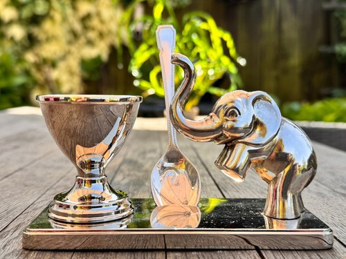 Seba silver plated egg cup - cup, and