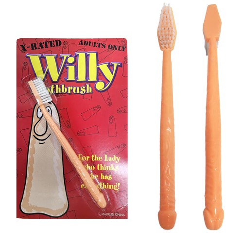 Willy penis toothbrush novelty - willy,