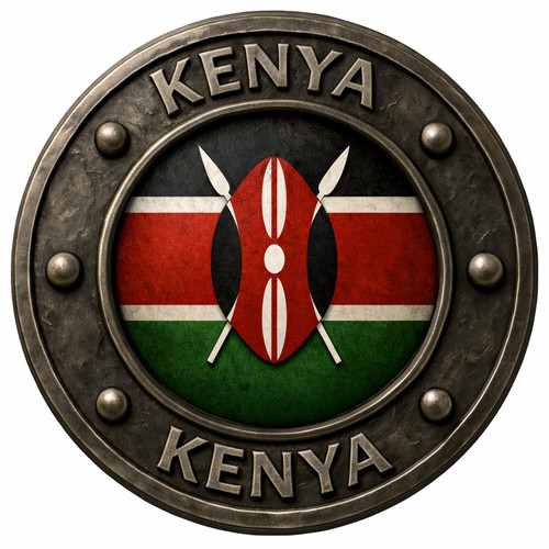 Kenya flag decorative vinyl - kenya,