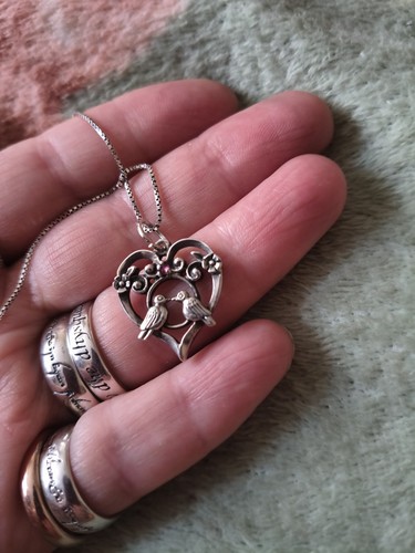 Sterling silver ruby love - sterling,