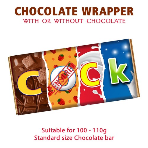 Rude chocolate bar - bar, wrapper