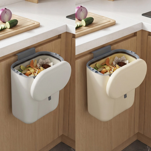 Bending hanging trash can - no,