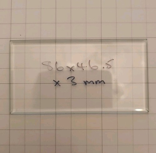 Bevelled carriage clock - clock, glass