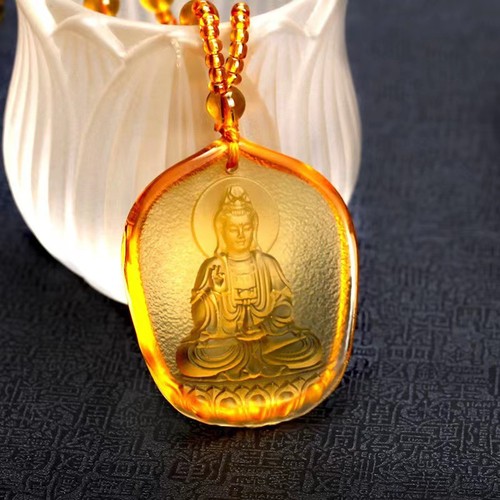 Green tara necklace long - necklace,