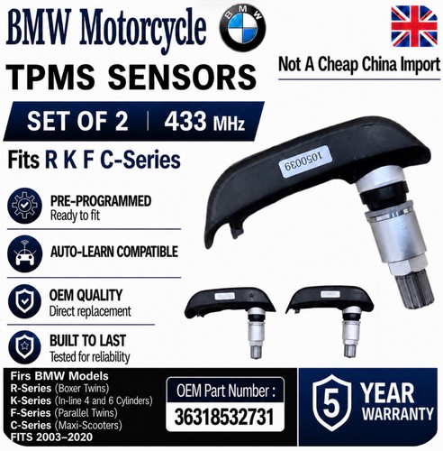 Bmw tpms tyre - 2x, pressure