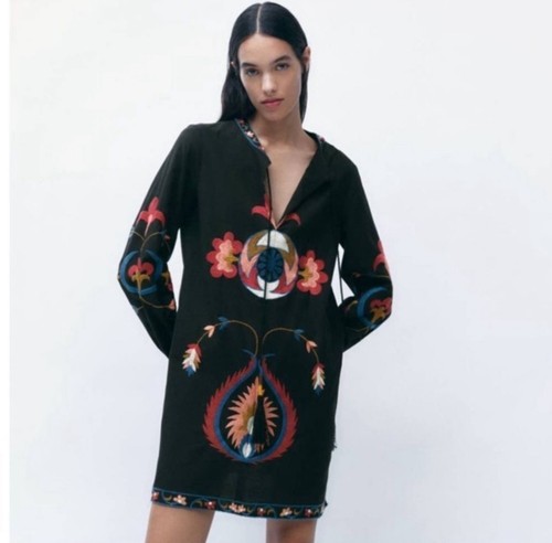 Zara dress black - zara,